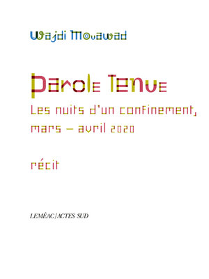 cover image of Parole tenue